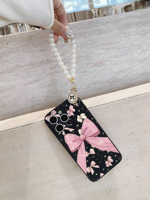 Customize Bow 🎀 Pearl chain Case