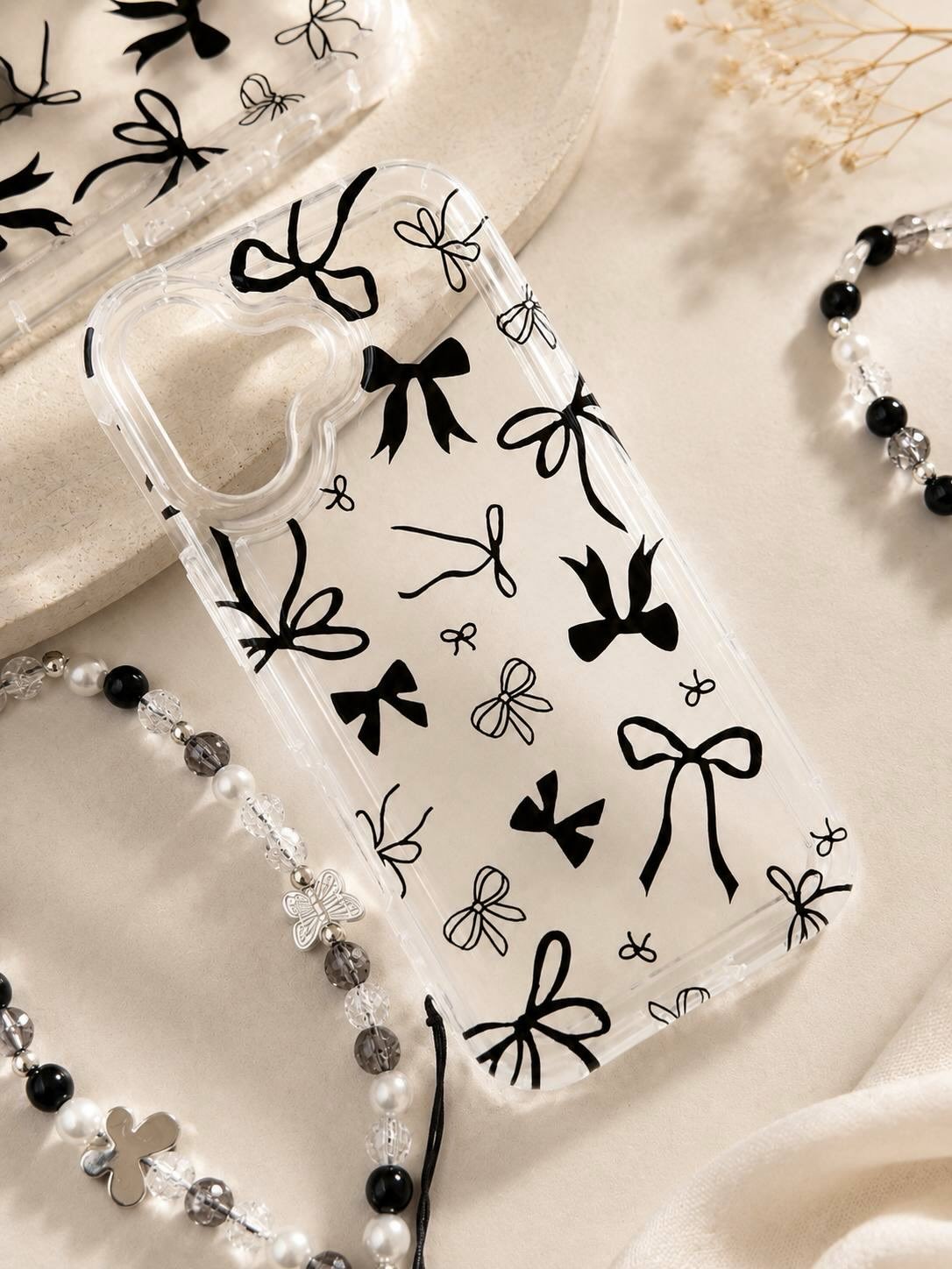 Trendy Soft Bow chain Case