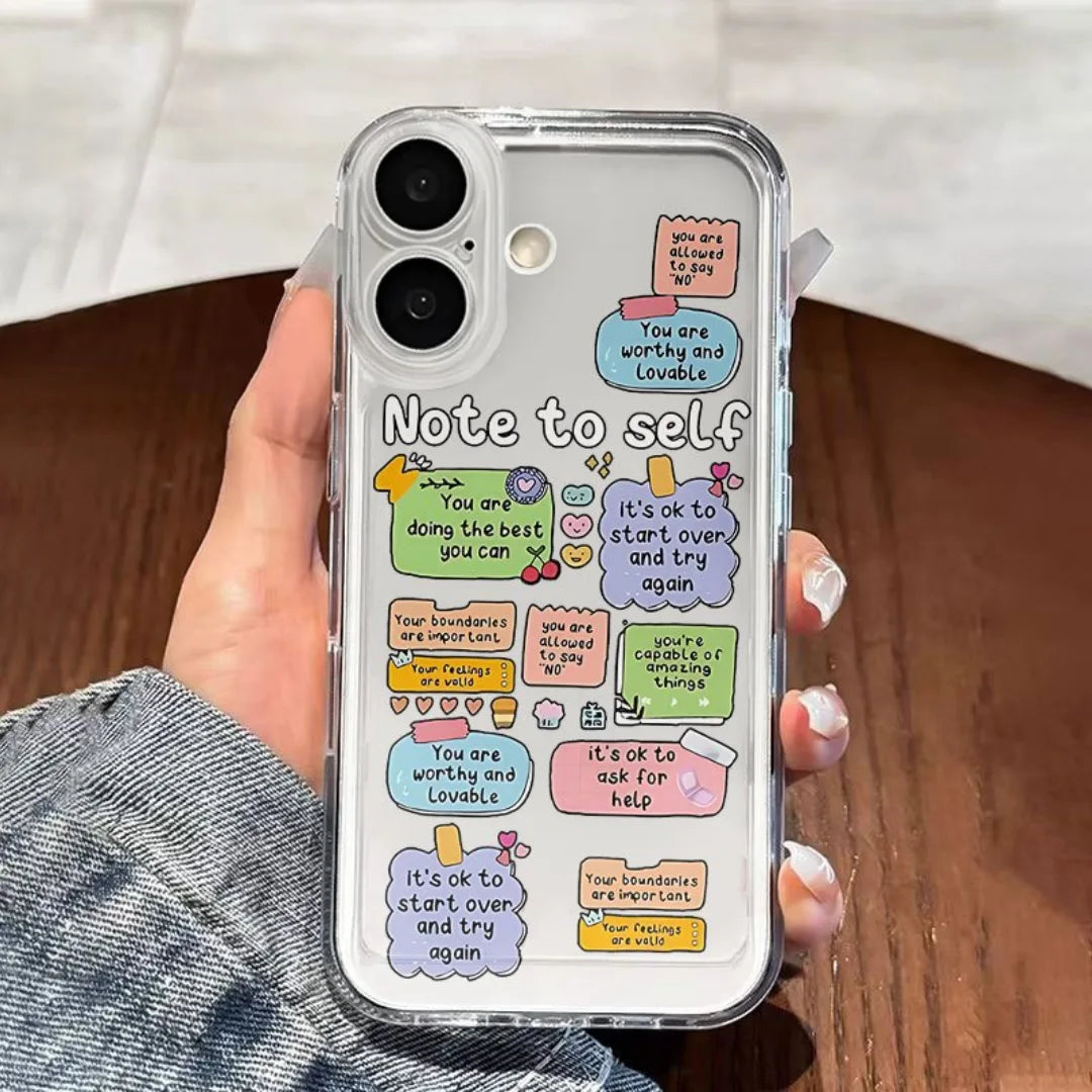 Trendy Soft Case ( NOTE TO SELF DESIGN )