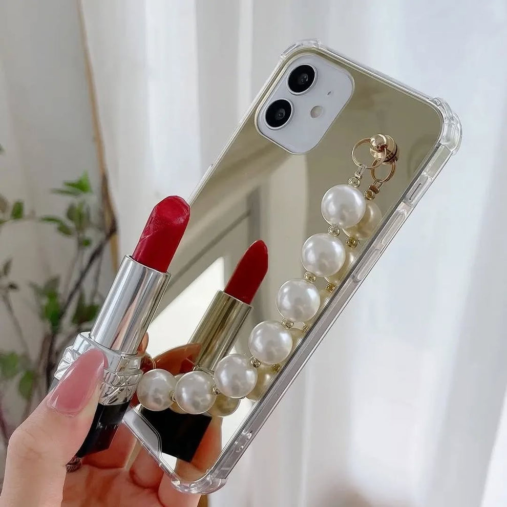 Mirror Pearl chain Case