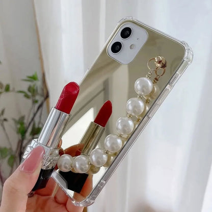 Mirror Pearl chain Case