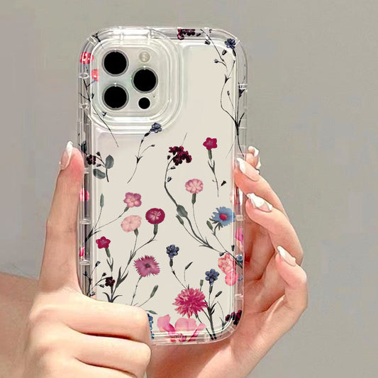 Transparent Floral Customise case