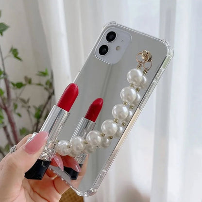 Mirror Pearl chain Case